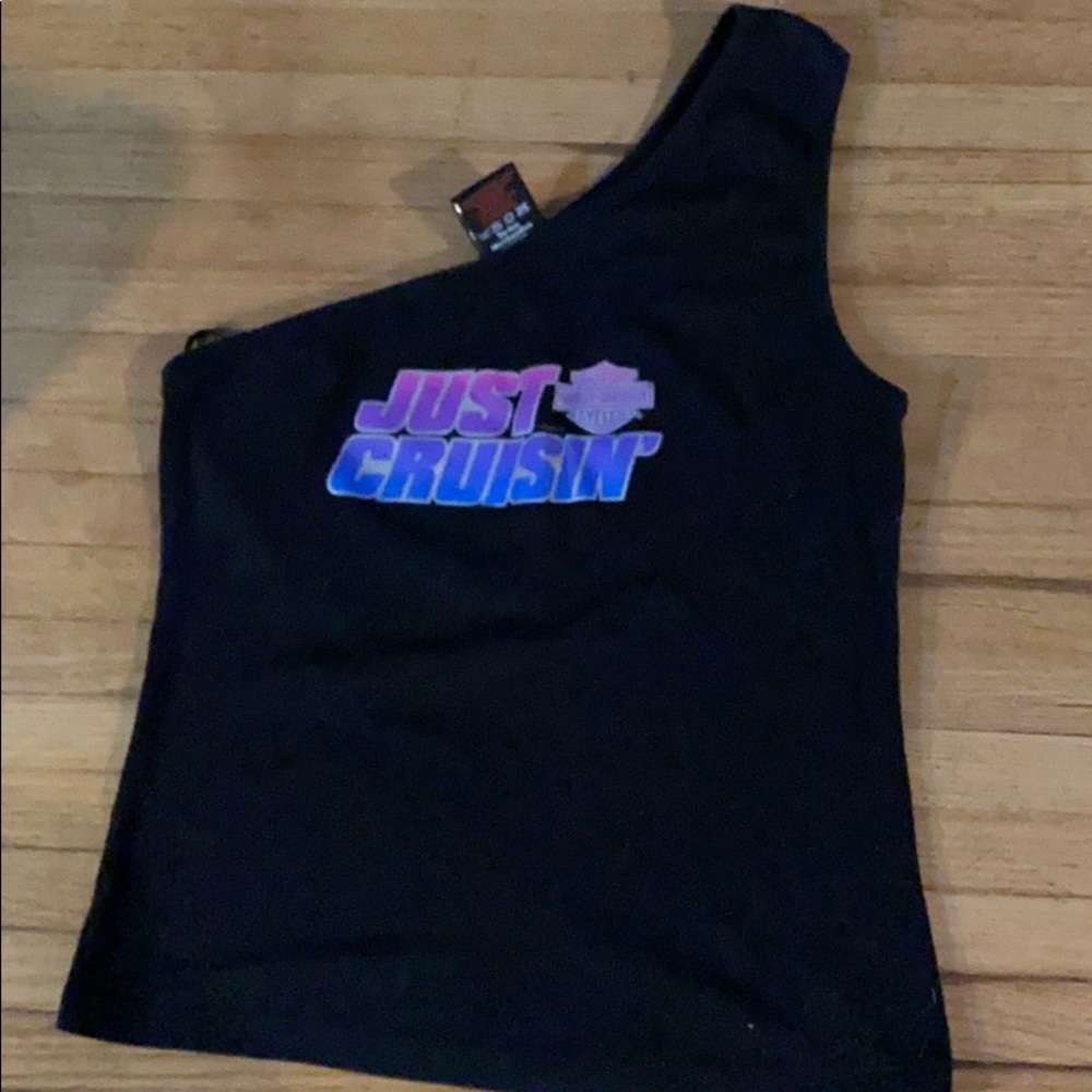 One shoulder tank top